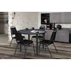 Kee Round Tables > Breakroom Tables > Kee Square & Round Tables, 36 W, 36 L, 29 H, Wood|Metal Top, Grey TB36RNDGYBPBK